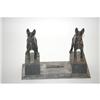 Image 1 : FIGURAL CAST IRON BOOTSCRAPER W/ 2 GERMAN