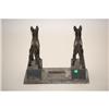 Image 2 : FIGURAL CAST IRON BOOTSCRAPER W/ 2 GERMAN