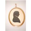 Image 1 : 19TH CENT. DOUBLE SILHOUETTE PORTRAIT BROO