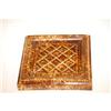 Image 1 : BENNINGTON DECORATED TILE W/ LATTICE DECOR