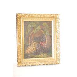 M.A. LEIGHTON OIL ON CANVAS STILL LIFE OF