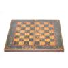 Image 2 : 19TH CENT. PAINT DECORATED GAMEBOARD BOX W