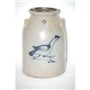 Image 1 : 19TH CENT. 4 GAL. DECORATED STONEWARE STOR