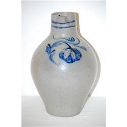 LARGE 19TH CENT. DECORATED STONEWARE PITCH
