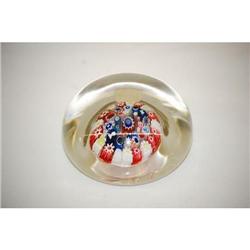 19TH CENT. BLOWN GLASS PAPERWEIGHT W/ BROK