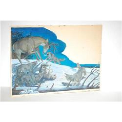 BILL GRIFFITH WATERCOLOR-GOUACHE FOR "SPOR