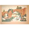 Image 2 : 19TH CENT. WATERCOLOR VILLAGE LANDSCAPE W/