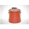Image 1 : 19TH CENT. PAINTED BANDED FIRKIN IN RED PA
