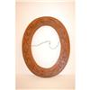 Image 1 : 19TH CENT. TRAMP ART CARVED OVAL WOODEN FR