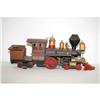 Image 1 : FOLK ART PAINTED WOODEN LOCOMOTIVE MODEL-R