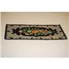 Image 2 : EARLY 20TH CENT. FLORAL HOOKED RUG W/ LEAF