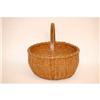 Image 2 : 19TH CENT. ROUND WOVEN SPLINT BASKET W/ DO