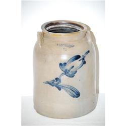 T. CRAFTS & CO. DECORATED 2 GAL. STONEWARE