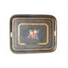 Image 1 : 19TH CENT. PAINT DECORATED TOLEWARE TRAY W
