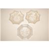 Image 1 : (3) CLEAR FLINT GLASS CUP PLATES: (2) CLEA