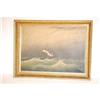 Image 1 : 19TH CENT. SEASCAPE OIL ON CANVAS-UNSIGNED