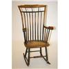 Image 1 : 19TH CENT. PA PAINTED WINDSOR ROCKING ARMC