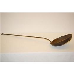 19TH CENT. WROUGHT IRON FRYING PAN SKILLET
