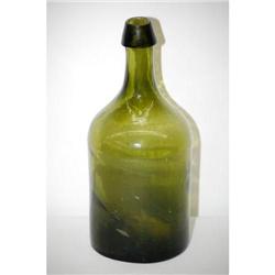 12" CYLINDER DEMIJOHN BOTTLE - LIGHT OLIVE