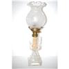 Image 2 : 14" CLEAR ETCHED SANDWICH OIL LAMP