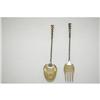 Image 1 : WHITING STERLING SALAD SET: FORK & SPOON T