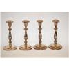 Image 1 : SET (4) SHEFFIELD PLATED CANDLESTICKS: 9 3