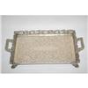 Image 1 : 19" STERLING DOUBLE HANDLE SERVING TRAY W/