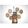 Image 2 : WORLD TIME WINDMILL NOVELTY CLOCK W/ PAINT