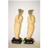Image 2 : (2) CHINESE CARVED IVORY FIGURINES OF WOME