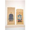 Image 1 : (2) CHINESE WATERCOLOR SCROLLS DEPICTING D
