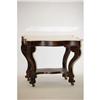 Image 1 : EMPIRE MARBLE TOP PARLOR TABLE - MAHOGANY