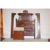 Image 2 : 3 PC. VICT. MARBLE TOP BEDROOM SET-BLACK W