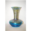 Image 1 : 8" BLUE DURAND ART GLASS VASE - BLUE IRIDE