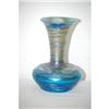 Image 2 : 8" BLUE DURAND ART GLASS VASE - BLUE IRIDE