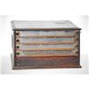 Image 1 : VICTORIAN ADVERTISING SPOOL CABINET-WALNUT