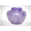 Image 1 : 6 3/4" PURPLE PHOENIX ART GLASS VASE W/ EM