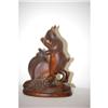 Image 2 : GERMAN FIGURAL RABBIT WOODEN CARVING-BLACK