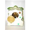 Image 2 : ANSONIA PAINTED CHINA MANTLE CLOCK - GREEN