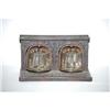 Image 2 : VICTORIAN CAST IRON DOUBLE INKWELL IN THE