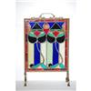 Image 2 : 20TH CENT. COLORED LEADED GLASS FIRESCREEN