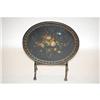 Image 1 : VICTORIAN DECORATED LACQUER TIP TOP TABLE-
