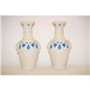 Image 1 : PR. BLUE & WHITE PARIAN PORCELAIN VASES W/