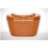 Image 2 : BAKELITE LADIES HANDBAG W/ BAIL HANDLE & B