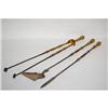 Image 1 : 19TH CENT. FIREPLACE TOOL SET-GILT BRASS &