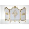 Image 3 : 20TH CENT. BRASS FIREPLACE SET INCLUDING S