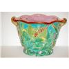 Image 2 : ENGLISH MAJOLICA JARDINERE - TURQUOISE DEC
