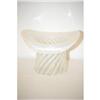 Image 1 : 6" WHITE OPALESCENT ART GLASS HAT W/ LARGE