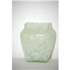Image 1 : 6 1/2" GREEN PHOENIX ART GLASS VASE W/ EMB