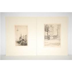 (2) EARLY 20TH CENT. ENGRAVINGS OF CONTINE