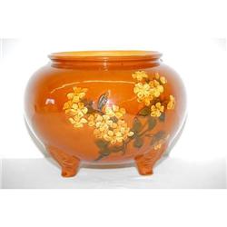 LARGE WELLER DICKENSWARE ART POTTERY JARDI